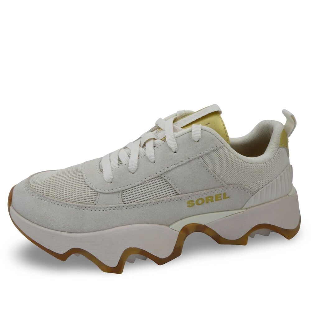 Sorel Kinetic Women US 10 Impact II Wonder Lace Sneakers Light Aloe/Tawny Buff